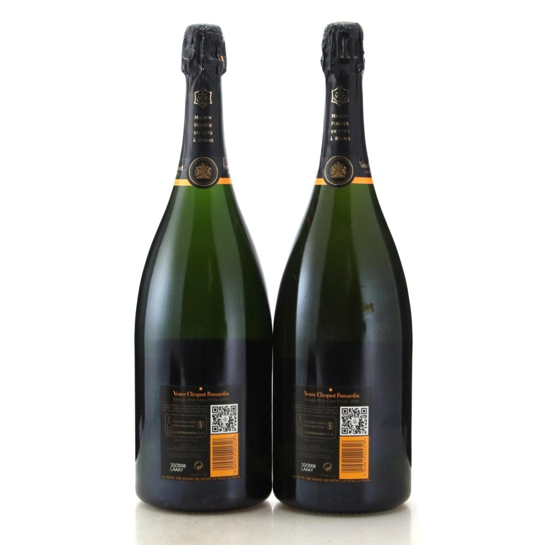 Image for Veuve Clicquot Ponsardin 1990 Vintage Champagne x 2 / Magnum