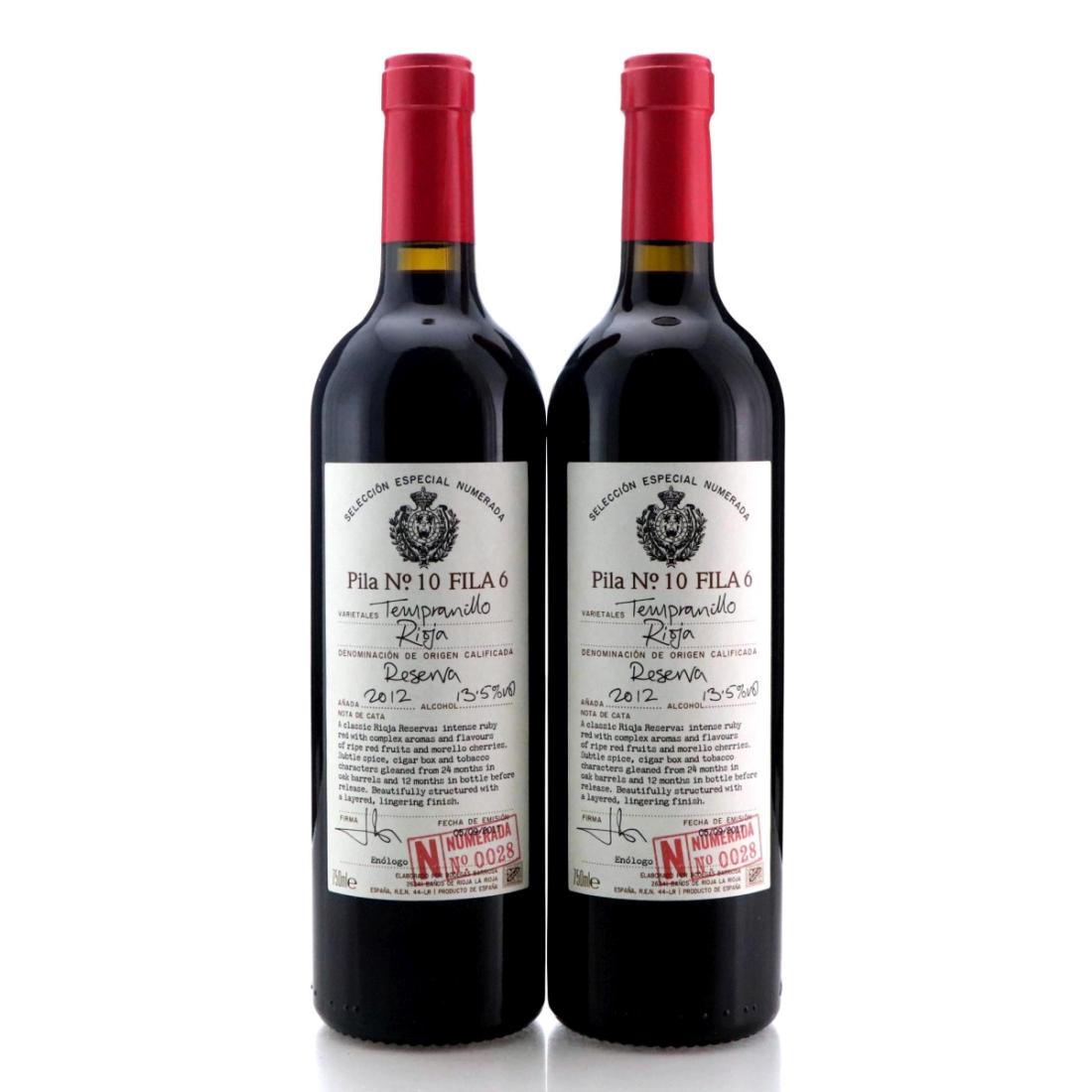 Image for Bodegas Barriosa Seleccion Especial Numerada Pila No.10 Fila 6 2012 x 2