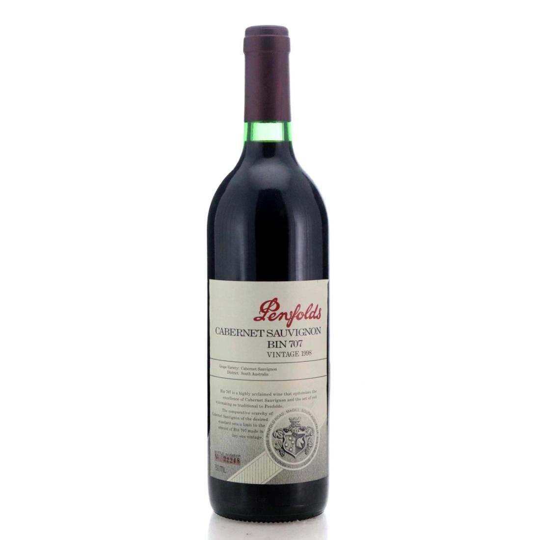 Image for Penfolds Bin 707 Cabernet Sauvignon 1998