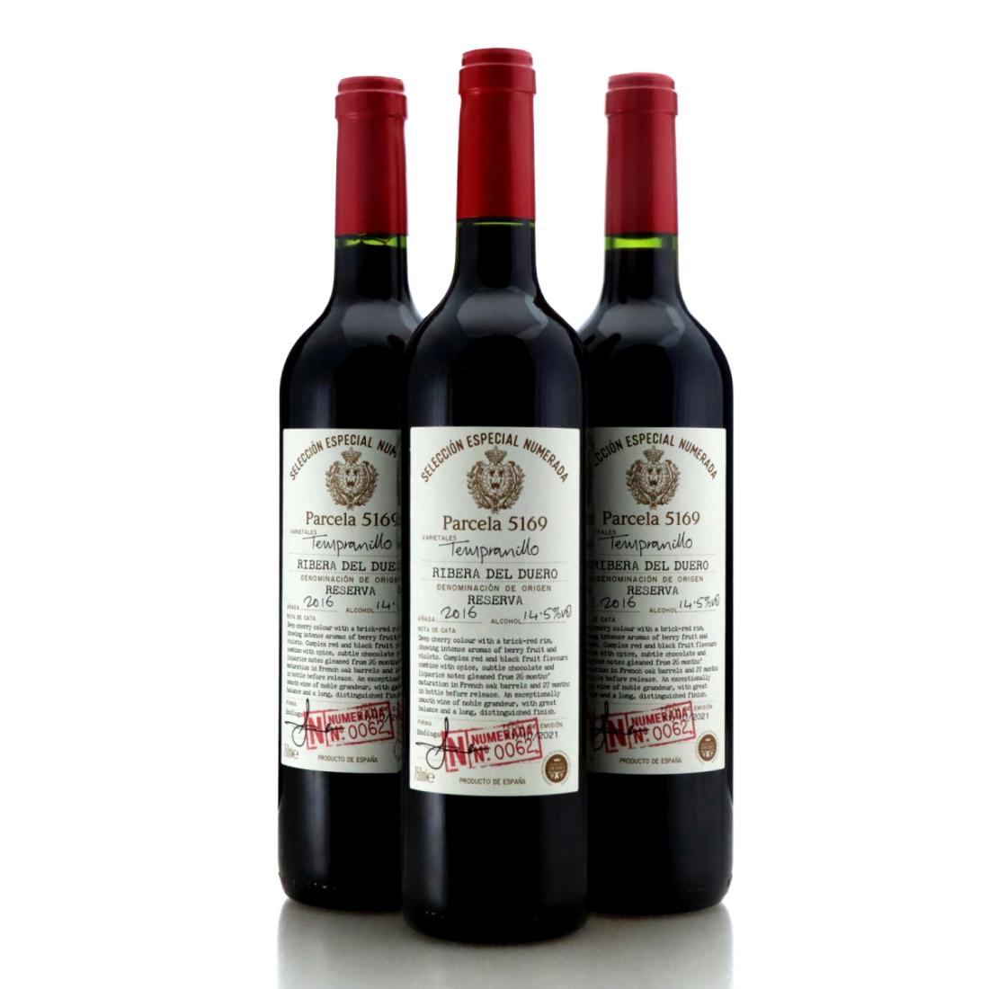 Image for Seleccion Especial Numerada 62 'Parcela 5169' Reserva Tempranillo 2016 x 3