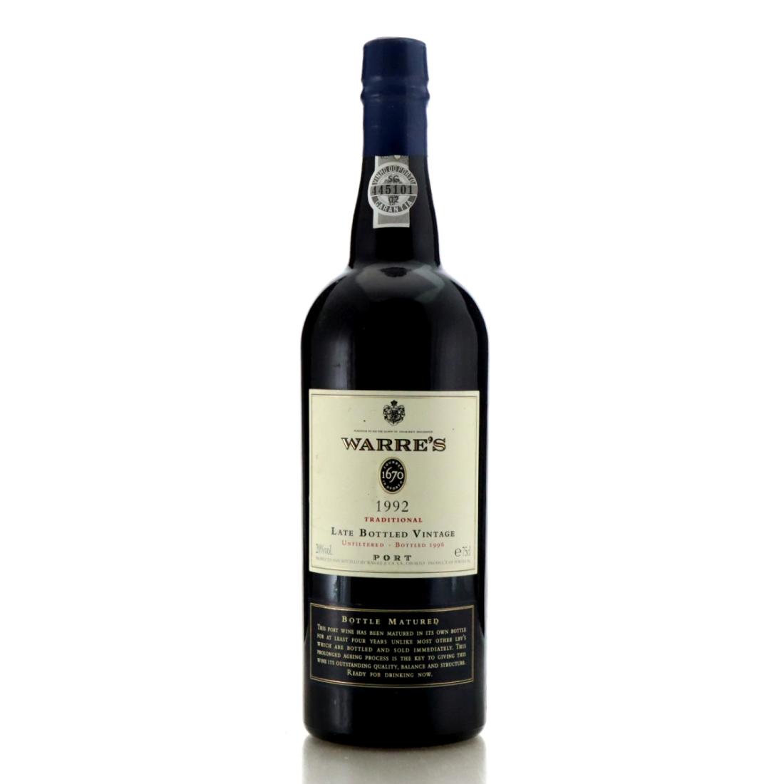Image for Warre's 1992 Traditional Late Bottled Vintage Port / bottled 1996