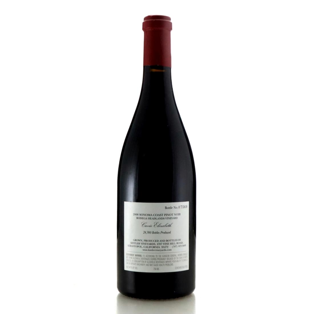 Image for Kistler Bodega Headlands Vineyard Cuvée Elizabeth Pinot Noir 2008