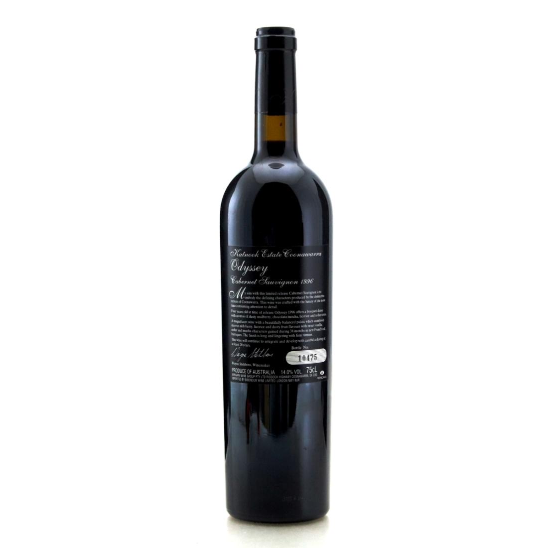 Image for Katnook Estate Odyssey Cabernet Sauvignon 1996 Coonawarra
