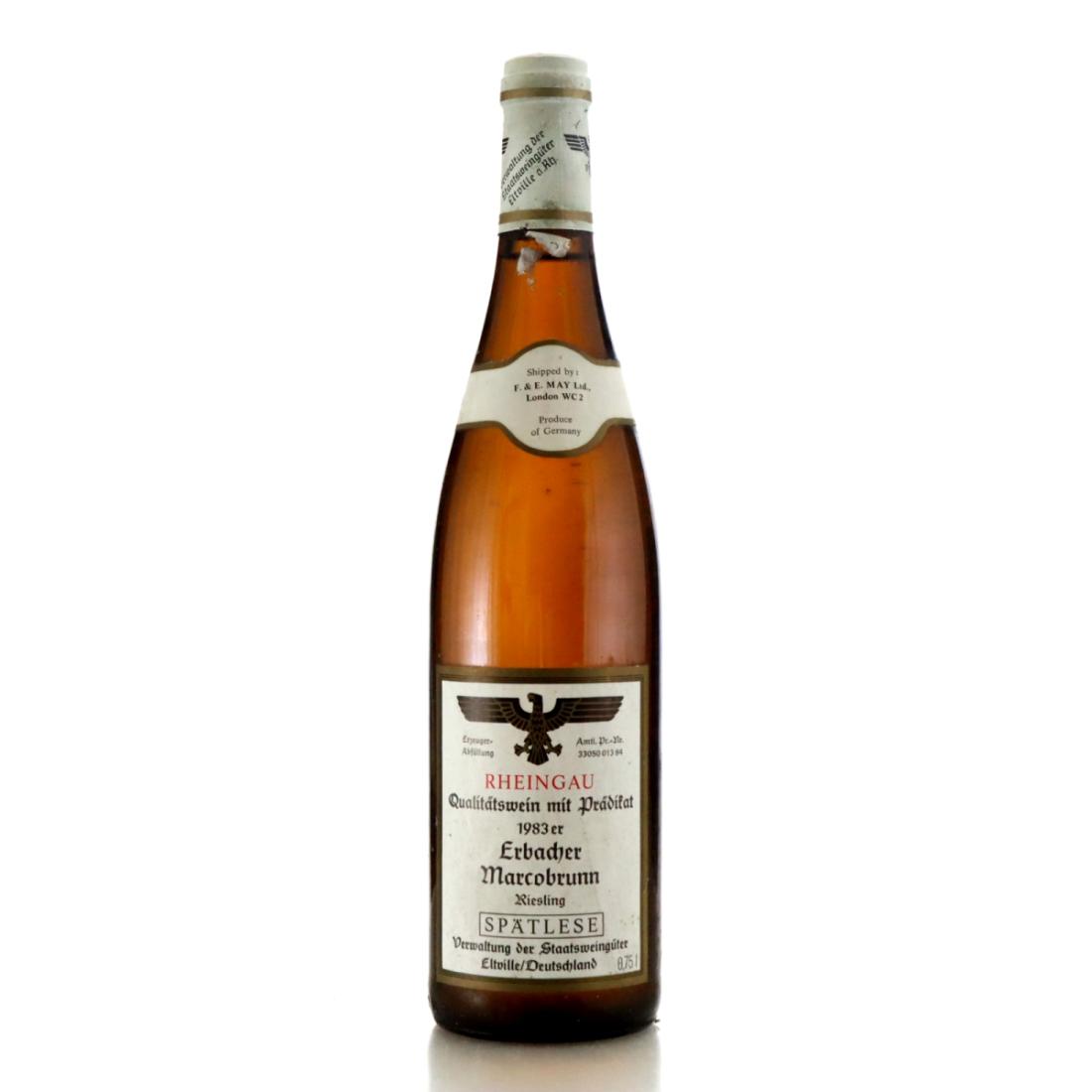Image for Verwaltung der Staatsweingüter Erbacher Marcobrunn Riesling Spätlese 1983