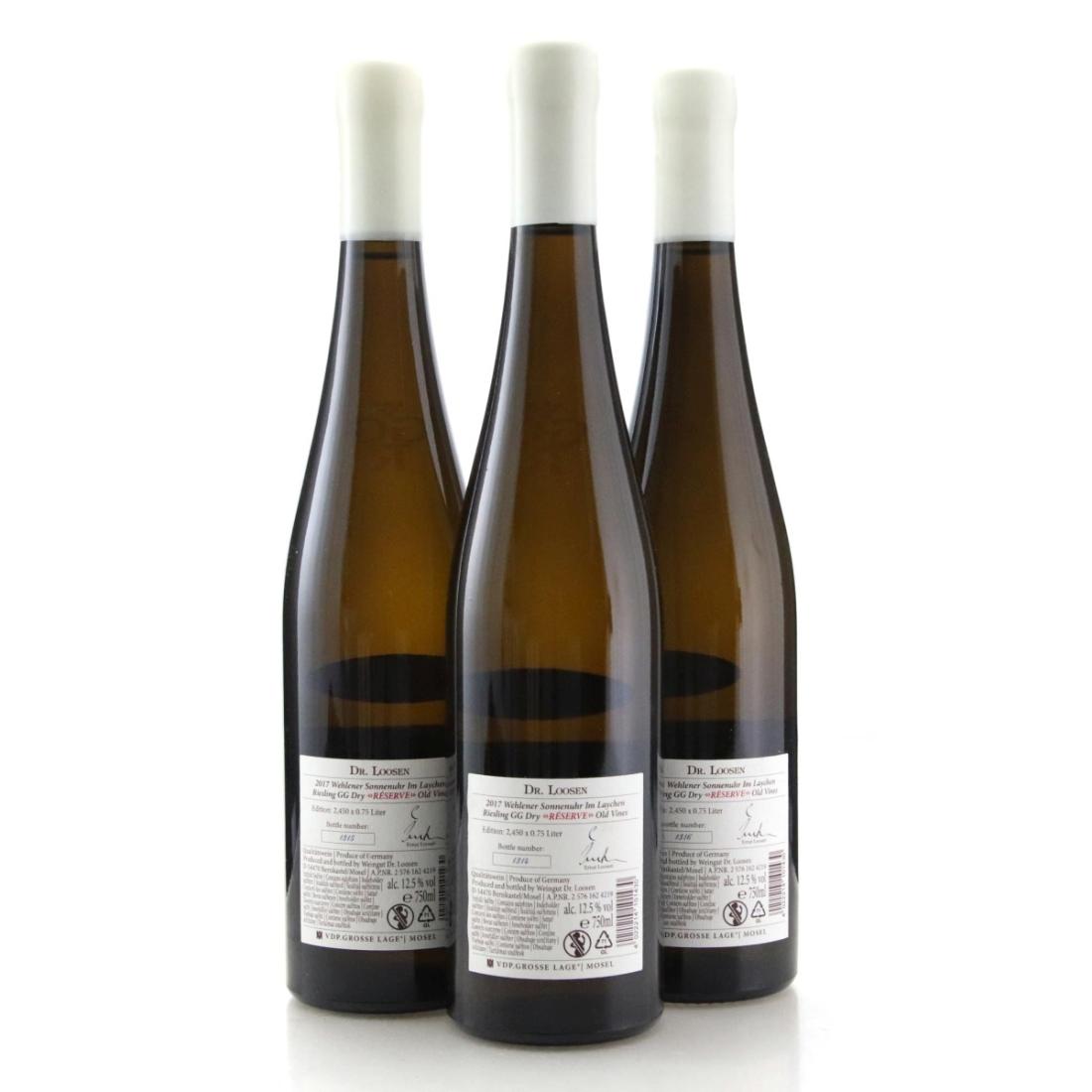 Image for Dr. Loosen Wehlener Sonnenuhr Im Laychen GG Résérve Riesling 2017 x 3