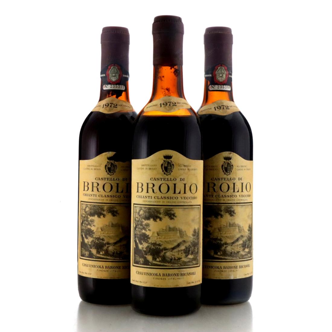 Image for Ricasoli Brolio 1972 x 3