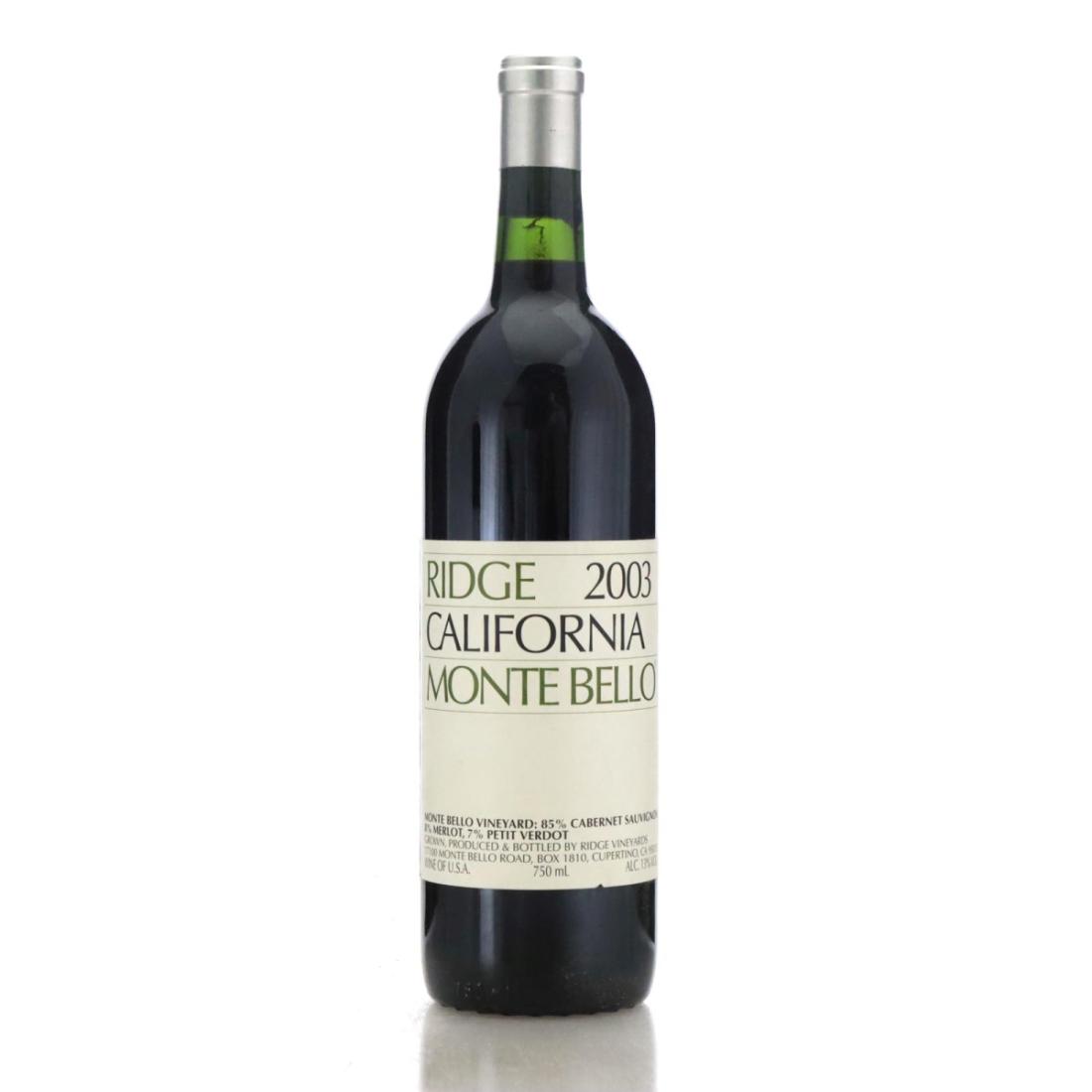 Image for Ridge Monte Bello 2003