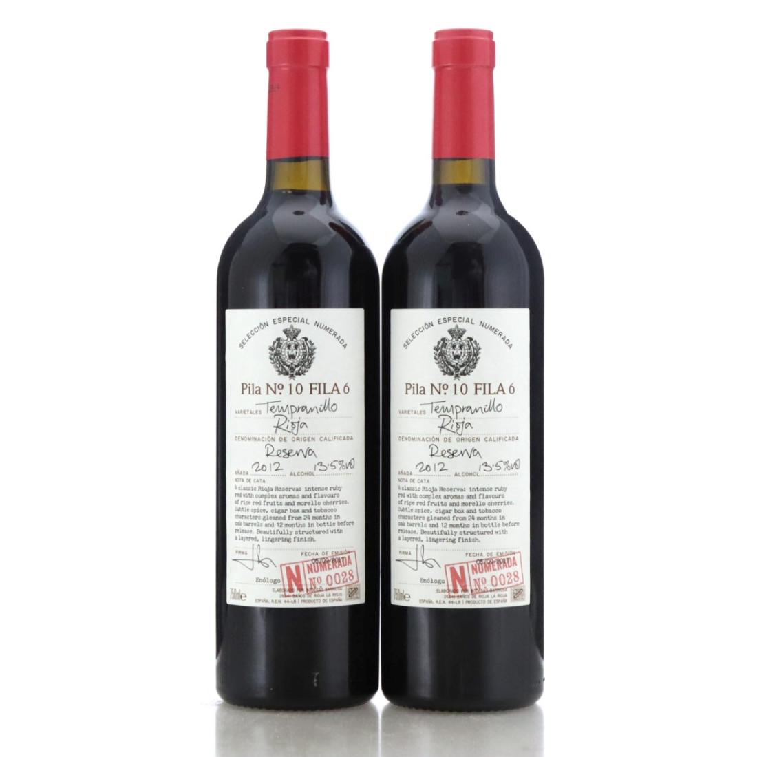 Image for Bodegas Barriosa Seleccion Especial Numerada Pila No.10 Fila 6 2012 x 2