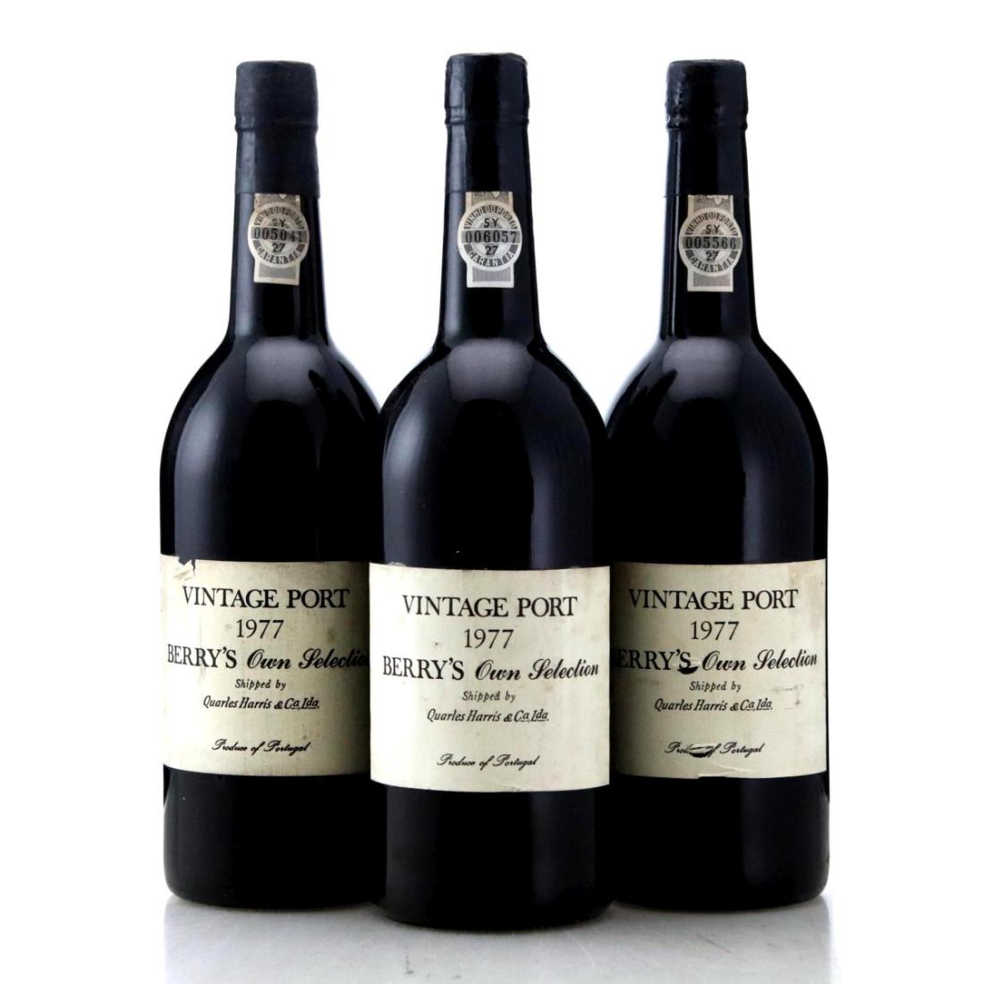 Image for Berry's Own Selection 1977 Vintage Port x 3
