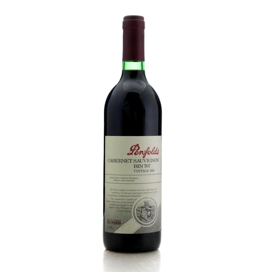 Image for Penfolds Bin 707 Cabernet Sauvignon 1998