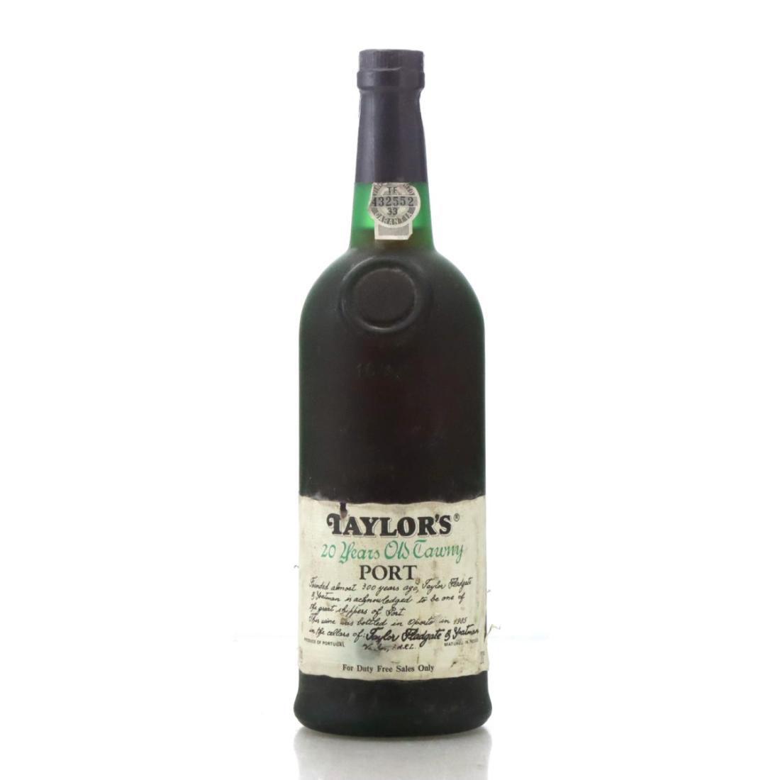 Image for Taylor's 20 Year Old Tawny Port / bottled 1985