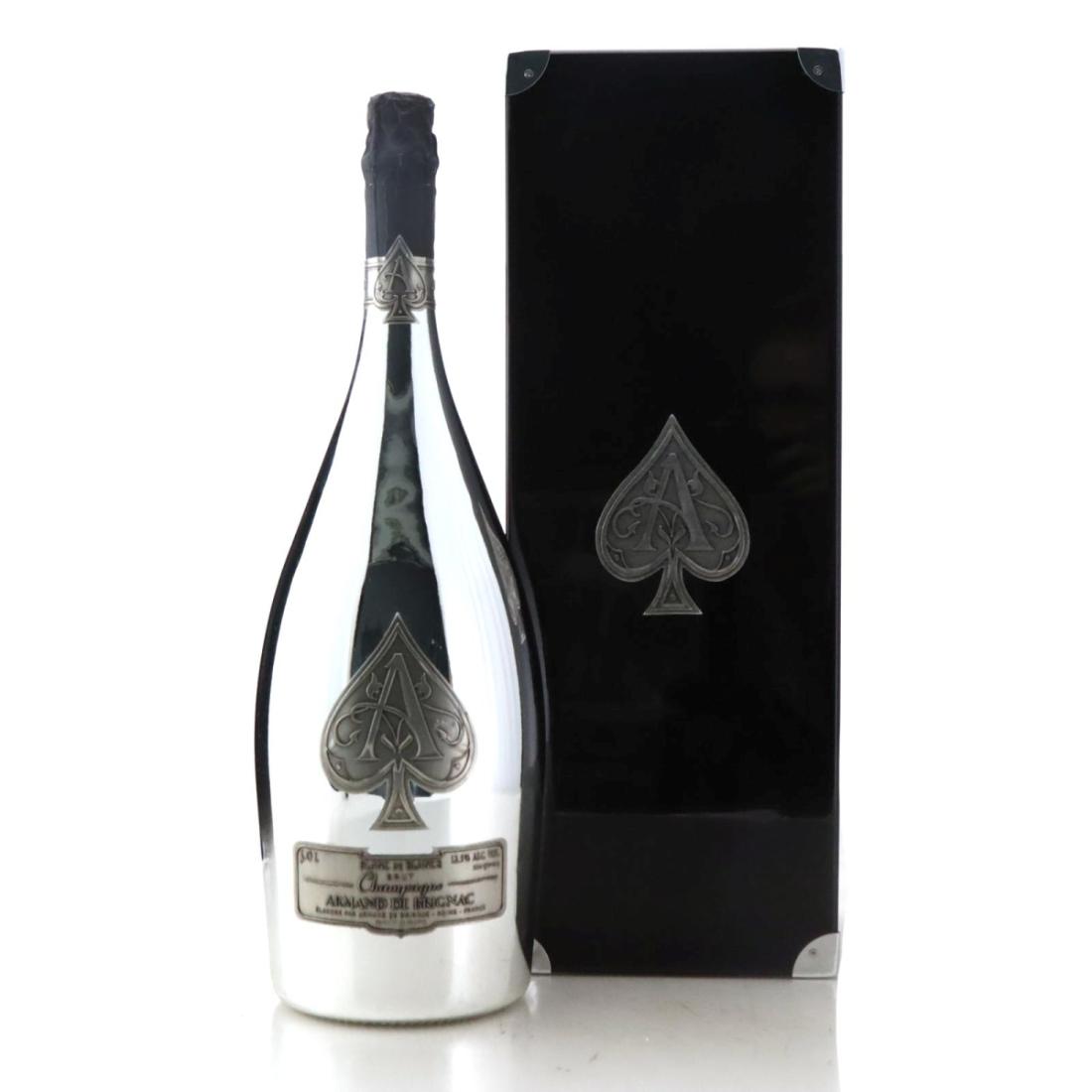 Image for Armand De Brignac Ace Of Spades Blanc de Blancs Brut Silver Champagne / Double Magnum