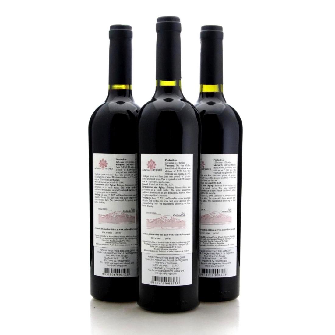 Image for Achával Ferrer Finca Bella Vista 2004 x 3