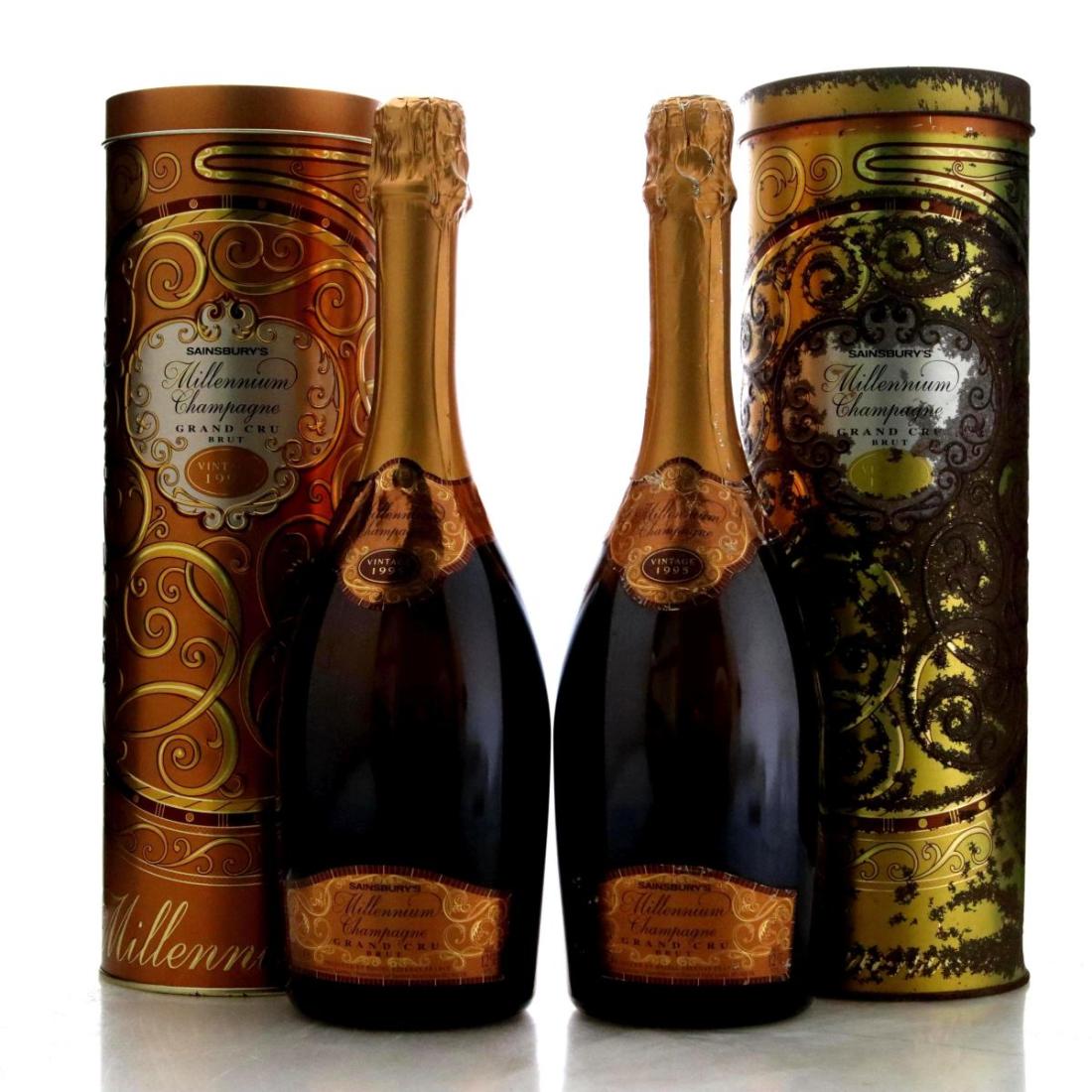 Image for Sainsbury's Millennium 1995 Vintage Champagne x 2