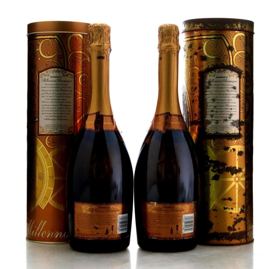 Image for Sainsbury's Millennium 1995 Vintage Champagne x 2