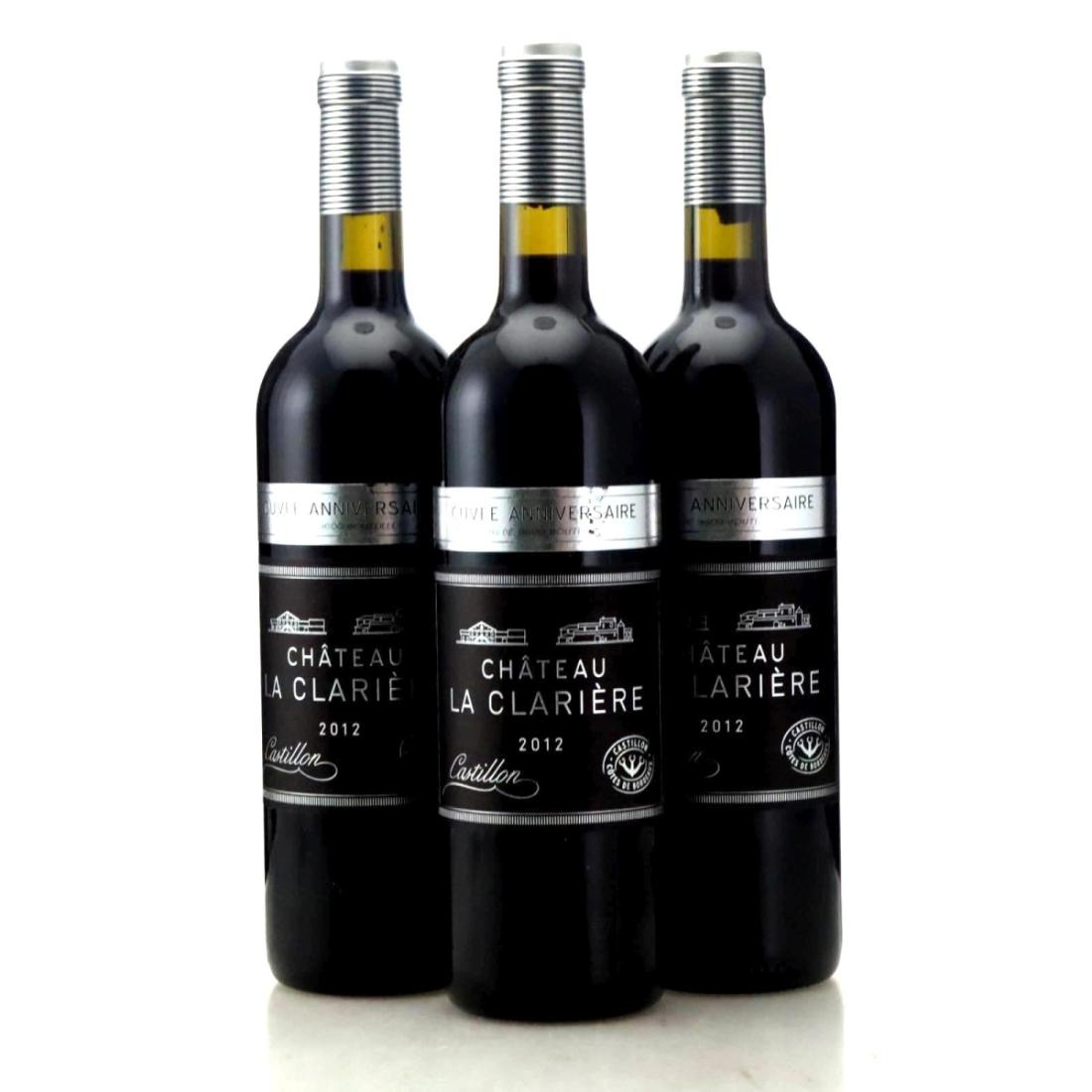 Image for Château la Clarière Cuvée Anniversaire 2012 x 3