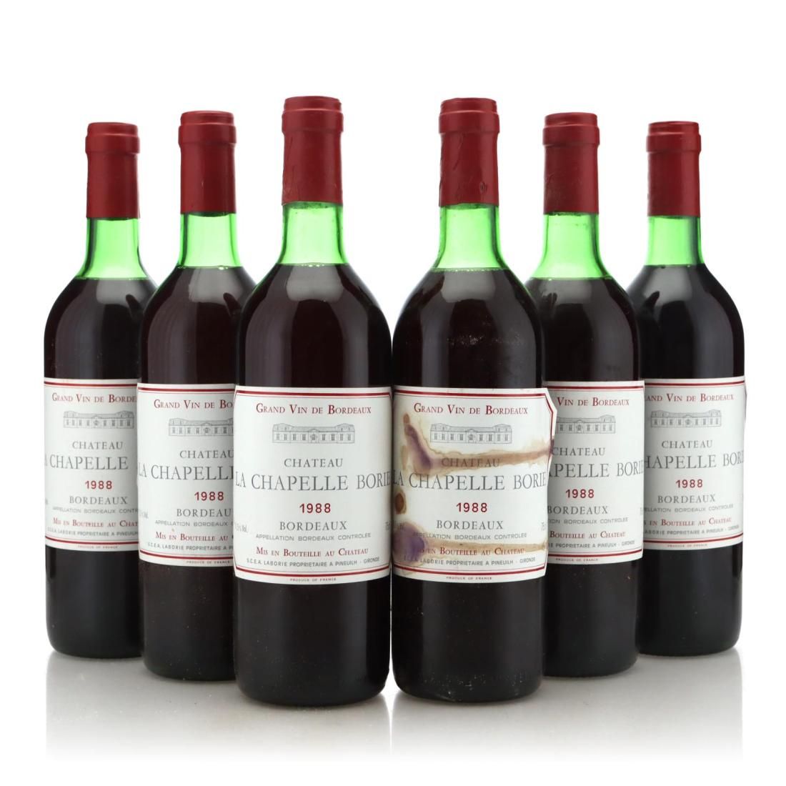 Image for Château la Chapelle Borie 1988 x 6