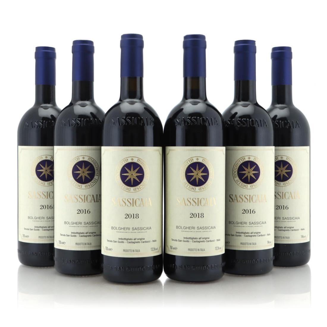 Image for Tenuta San Guido Sassicaia 2016 / 2018 x 6