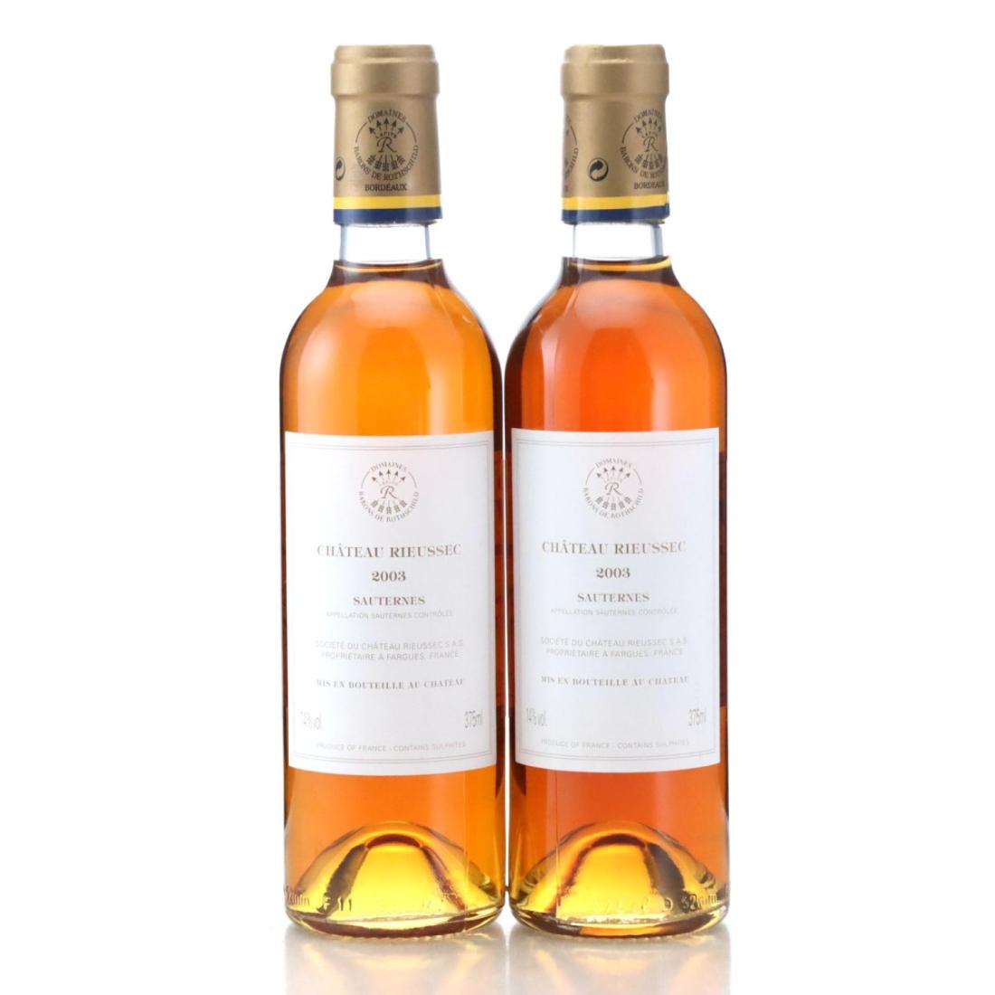 Image for Château Rieussec 2003 / Half Bottle x 2
