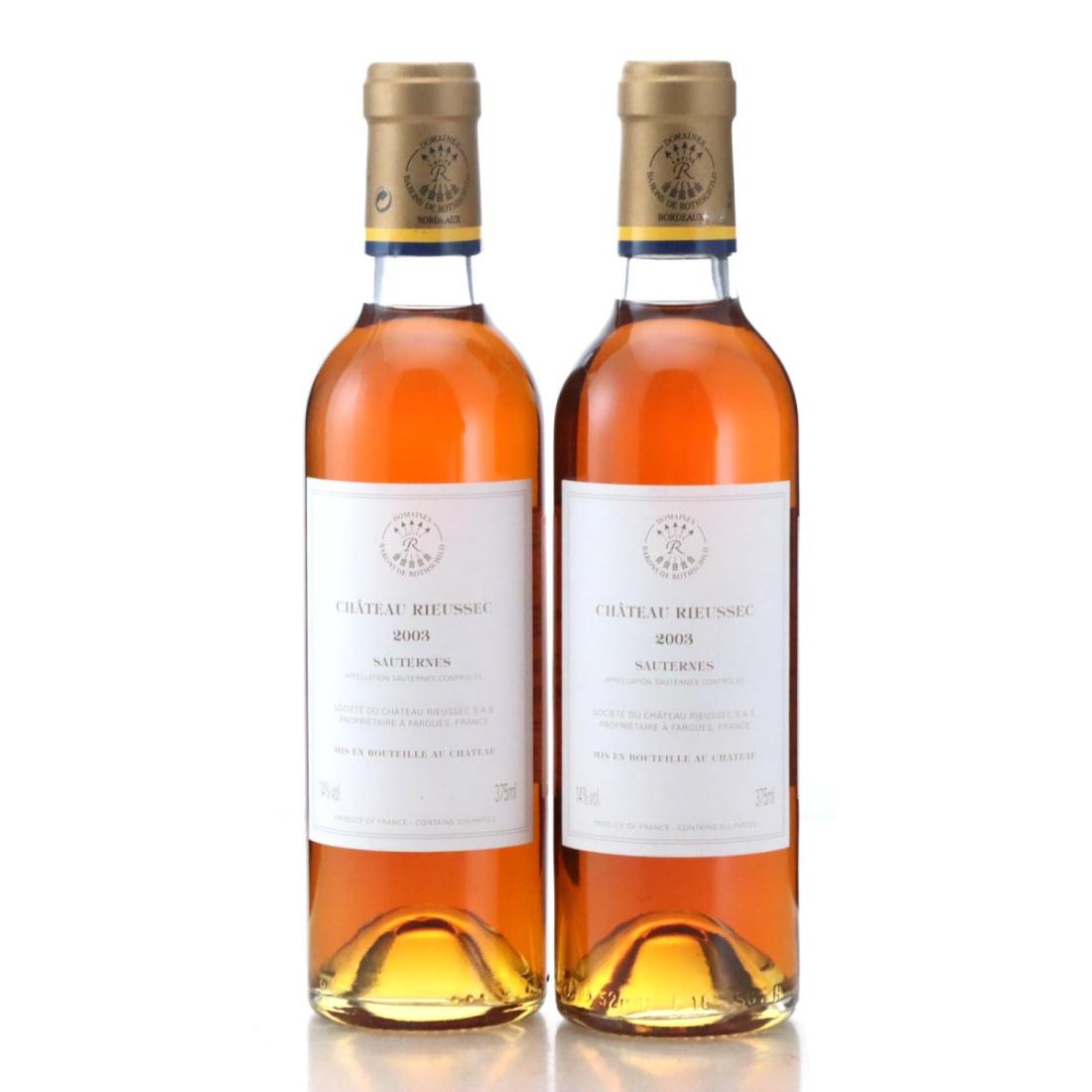 Image for Château Rieussec 2003 / Half Bottle x 2