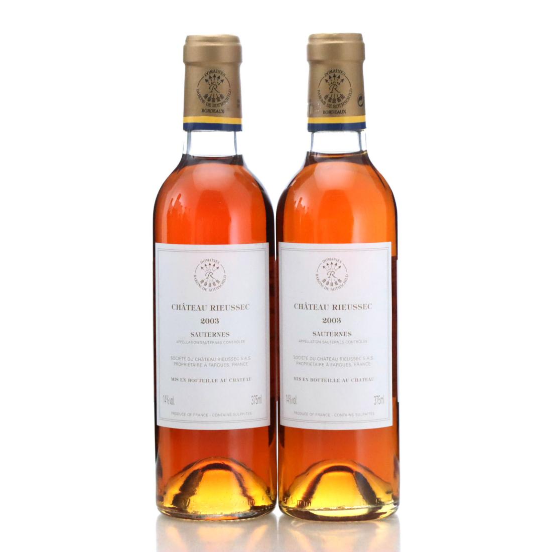 Image for Château Rieussec 2003 / Half Bottle x 2