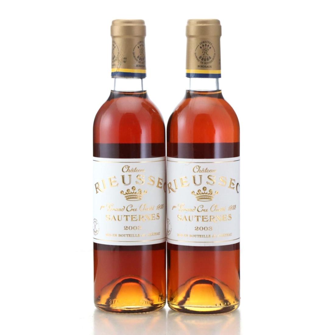 Image for Château Rieussec 2003 / Half Bottle x 2