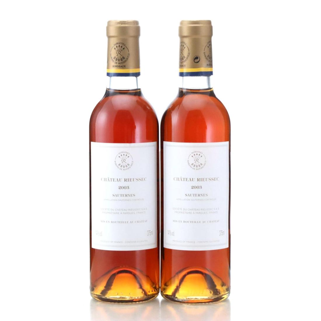 Image for Château Rieussec 2003 / Half Bottle x 2