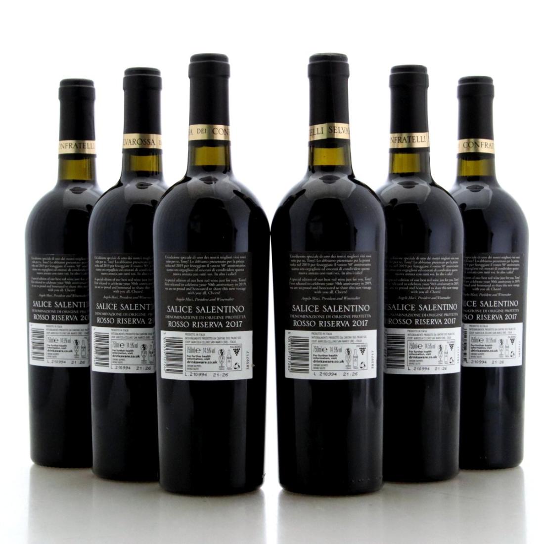 Image for Cantine Due Palme Selvarossa Dei Confratelli Rosso Reserva 2020 x 6
