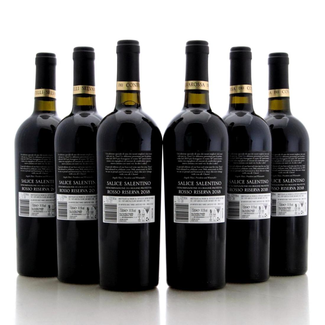 Image for Cantine Due Palme Selvarossa Dei Confratelli Rosso Reserva 2018 x 6