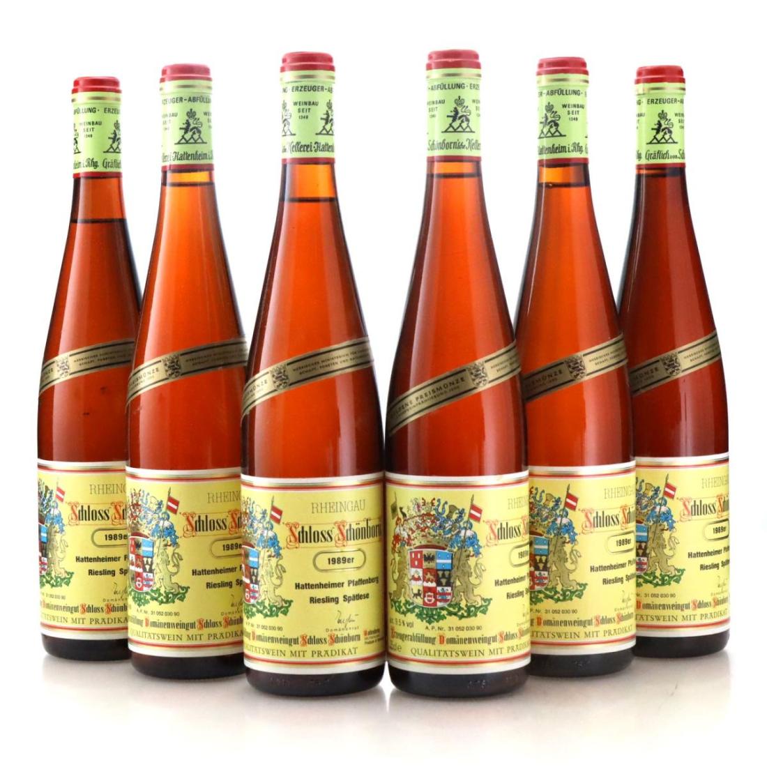 Image for Schloss Schonborn Hattenheimer Pfaffenberg Riesling Spätlese 1989 x 6
