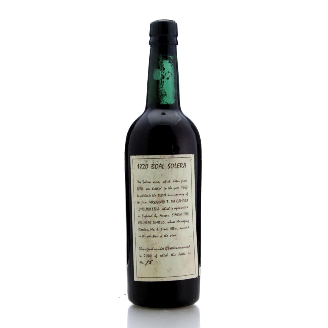 Image for Tarquinio T. da Camara Lomelino Boal Solera 1820 Madeira / 150th Anniversary
