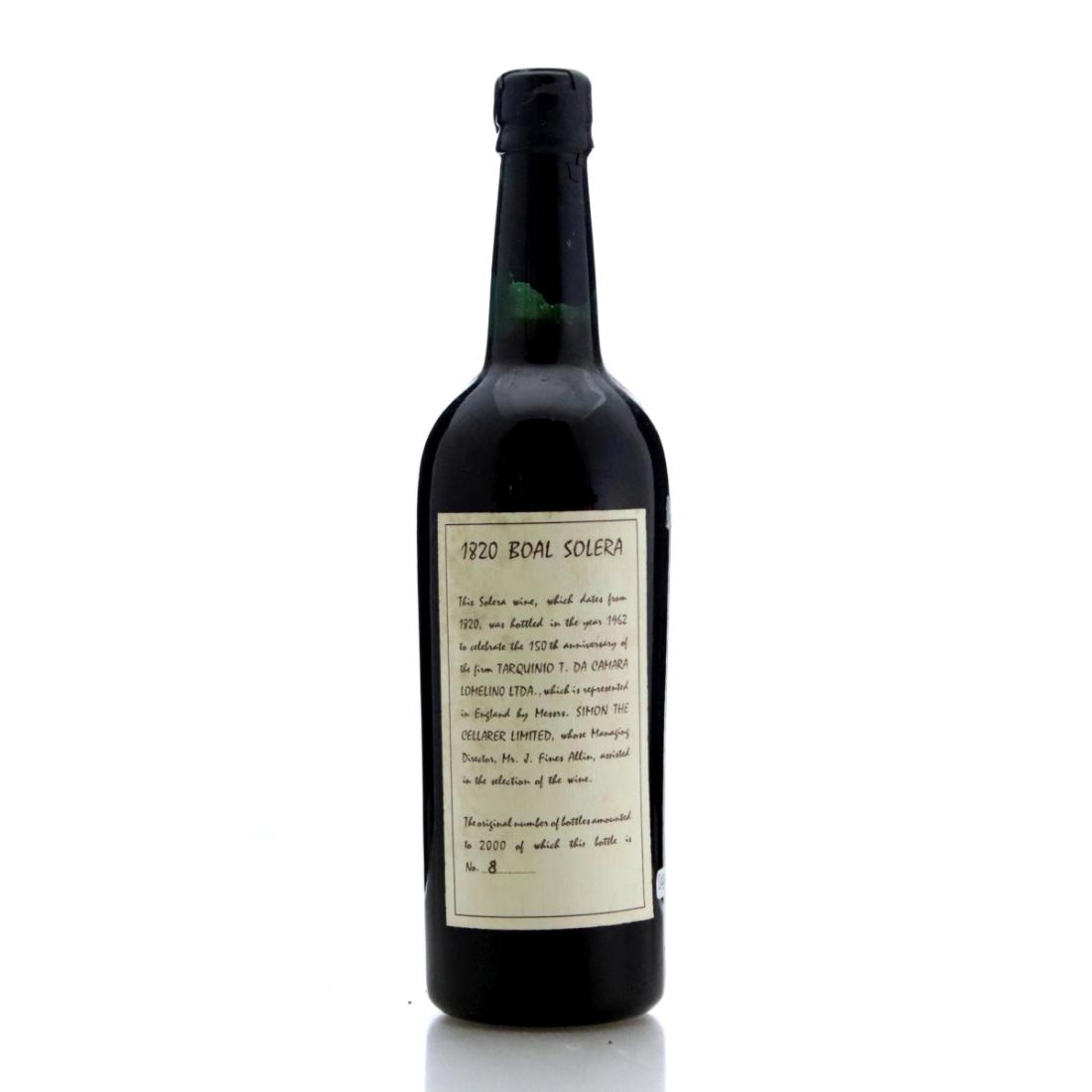 Image for Tarquinio T. da Camara Lomelino Boal Solera 1820 Madeira / 150th Anniversary