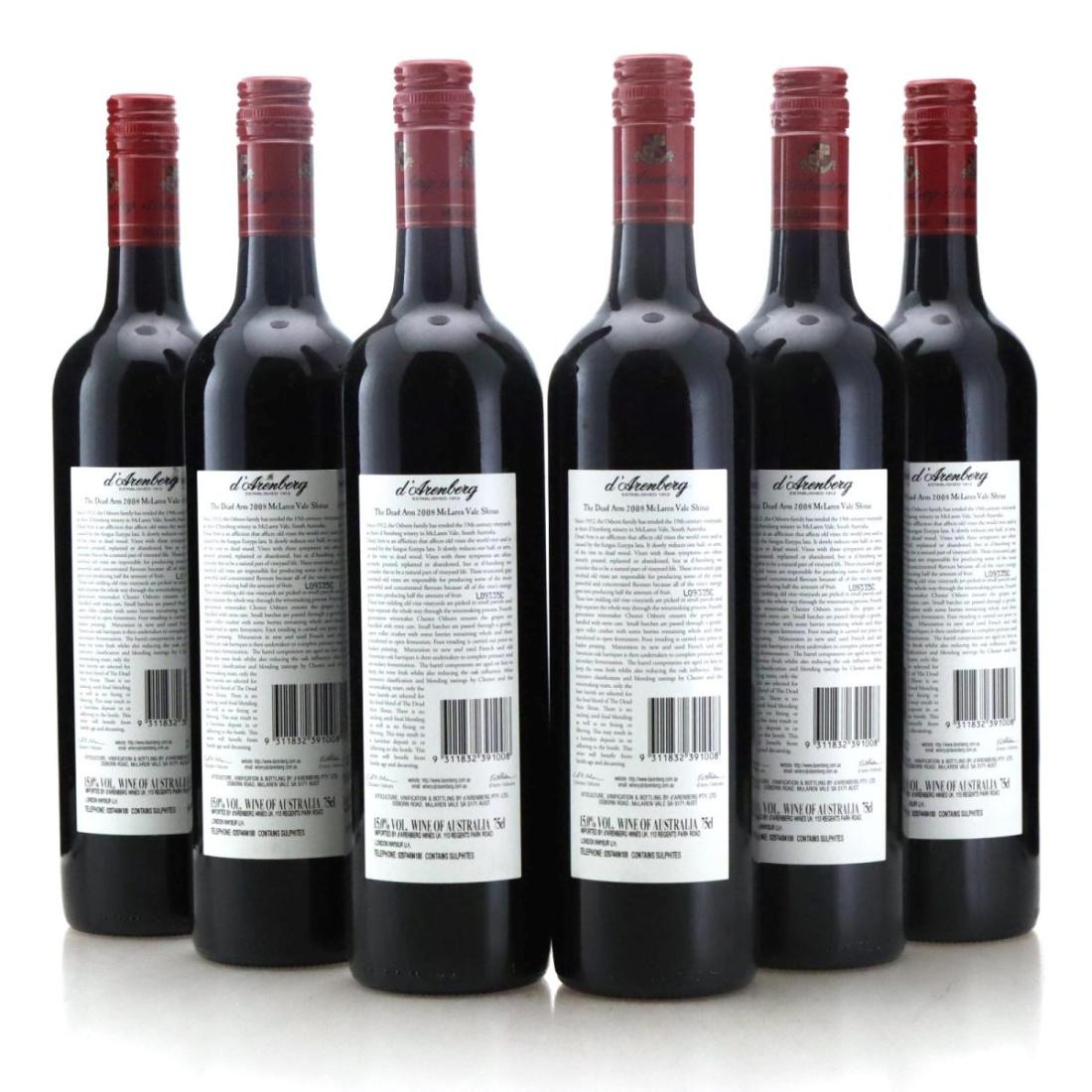 Image for d'Arenberg Dead Arm Shiraz 2008 x 6