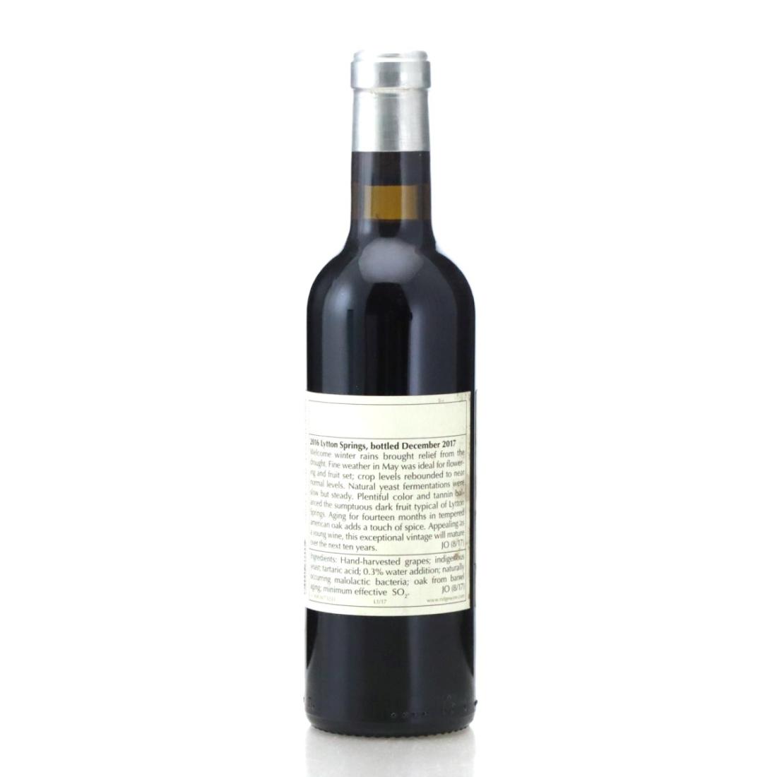 Image for Ridge Lytton Springs 2016 Dry Creek Valley / Half Bottle