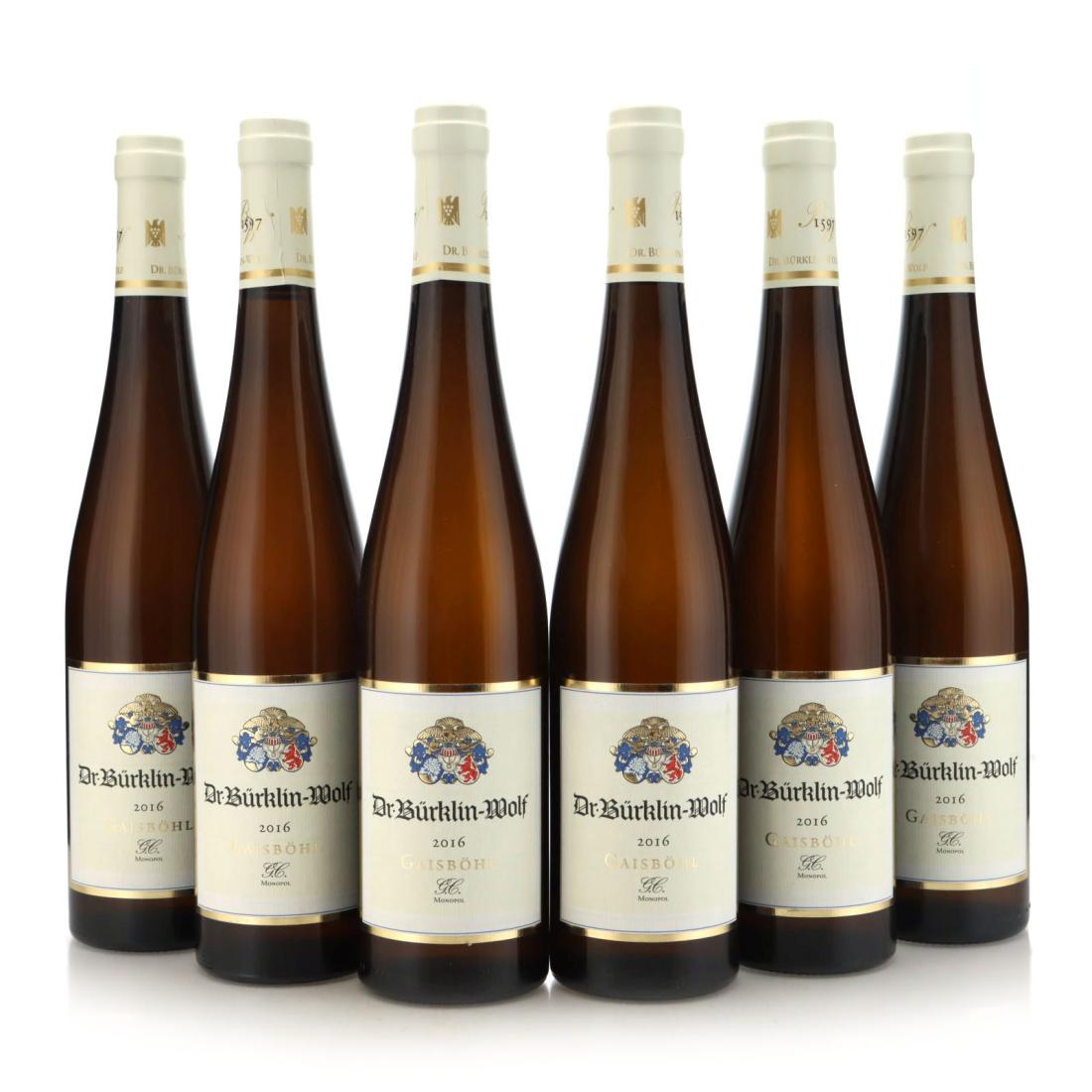 Image for Weingut Dr. Burkling-Wolf Gaisböhl G.C. Riesling Trocken 2016 x 6