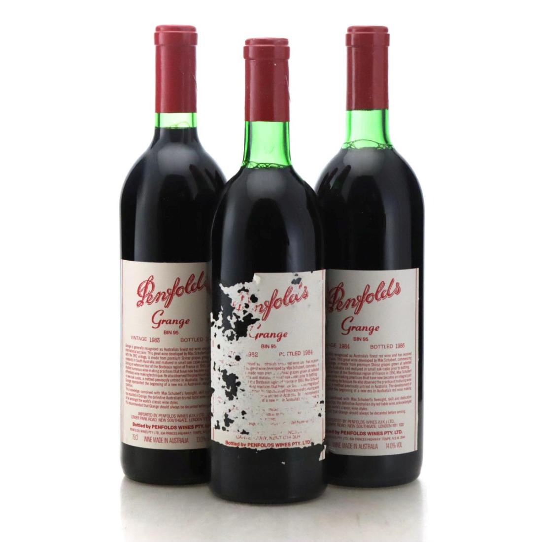 Image for Penfolds Grange Bin 95 1981, 1982, 1983 Vertical x 3