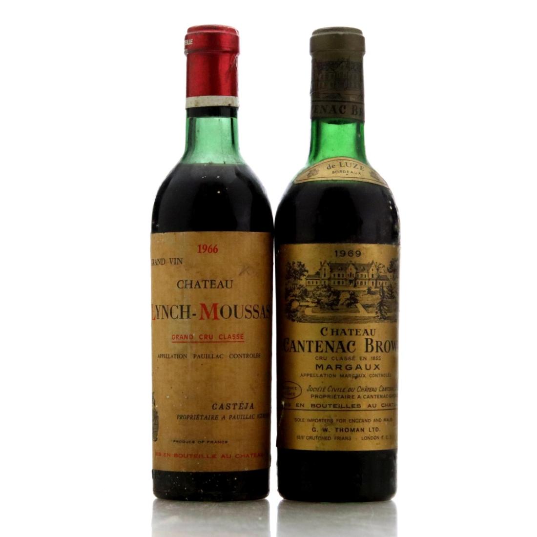 Image for Assorted 1960s Bordeaux Red Wine x 2 / Half Bottle 