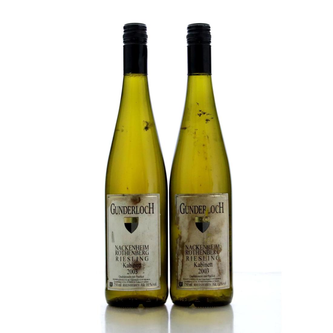 Image for Gunderloch Nackenheim Rothenberg Riesling Kabinett 2003 x 2