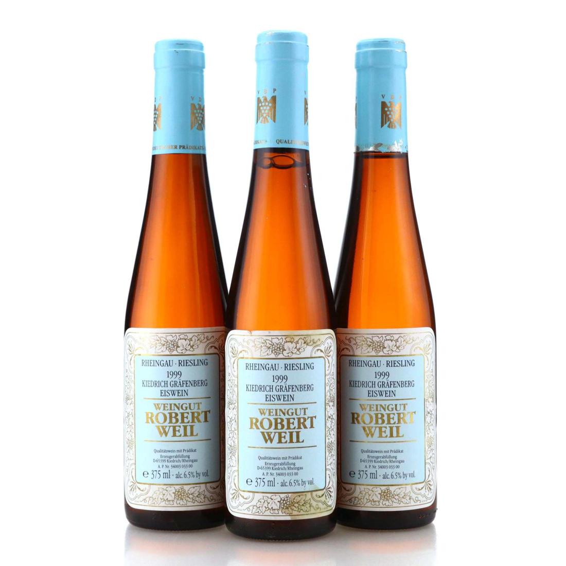 Image for Weingut Robert Weil Kiedrich Gräfenberg Riesling Eiswein 1999 x 3
