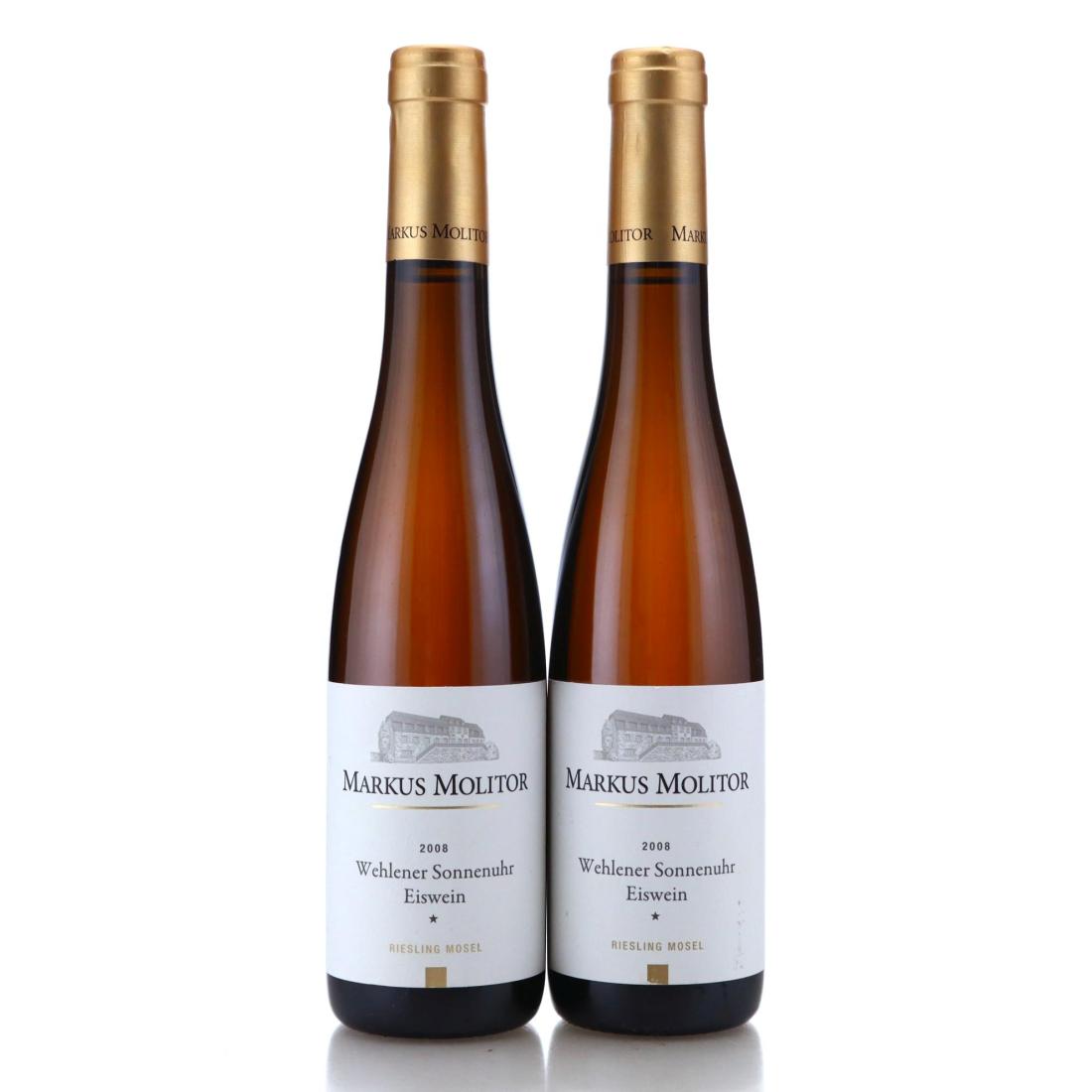 Image for Markus Molitor Wehlener Sonnenuhr Riesling Eiswein * 2008 x 2 / Half Bottle