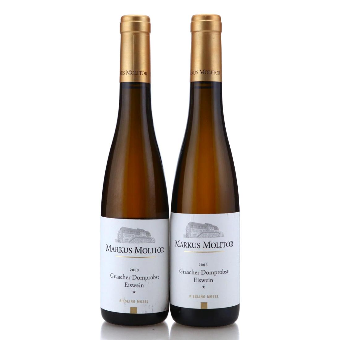 Image for Markus Molitor Graacher Domprobst Riesling Eiswein * 2003 x 2 / Half Bottle