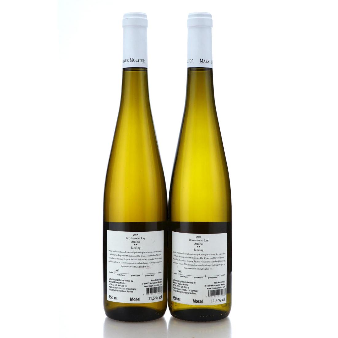 Image for Markus Molitor Bernkasteler Lay Riesling Auslese ** 2017 x 2
