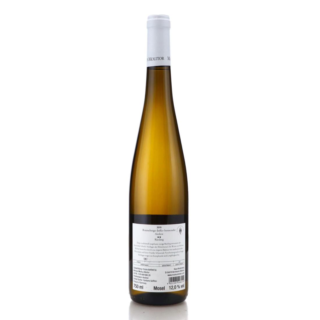 Image for Markus Molitor Brauneberger Juffer-Sonnenuhr Riesling Auslese ** 2019