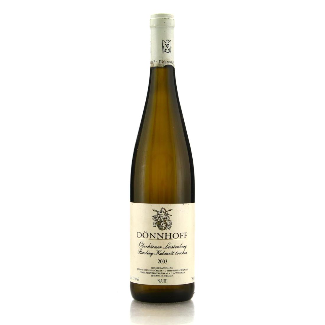 Image for Donnhoff Oberhauser Leistenberg Riesling Kabinett Trocken 2003 Nahe