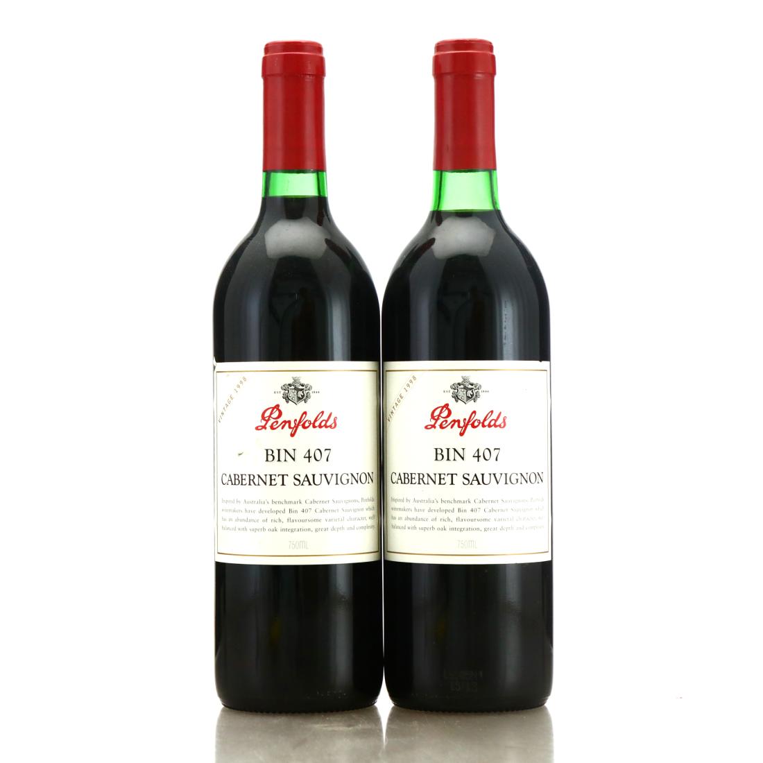 Image for Penfolds Bin 407 Cabernet Sauvignon 1998 South Australia