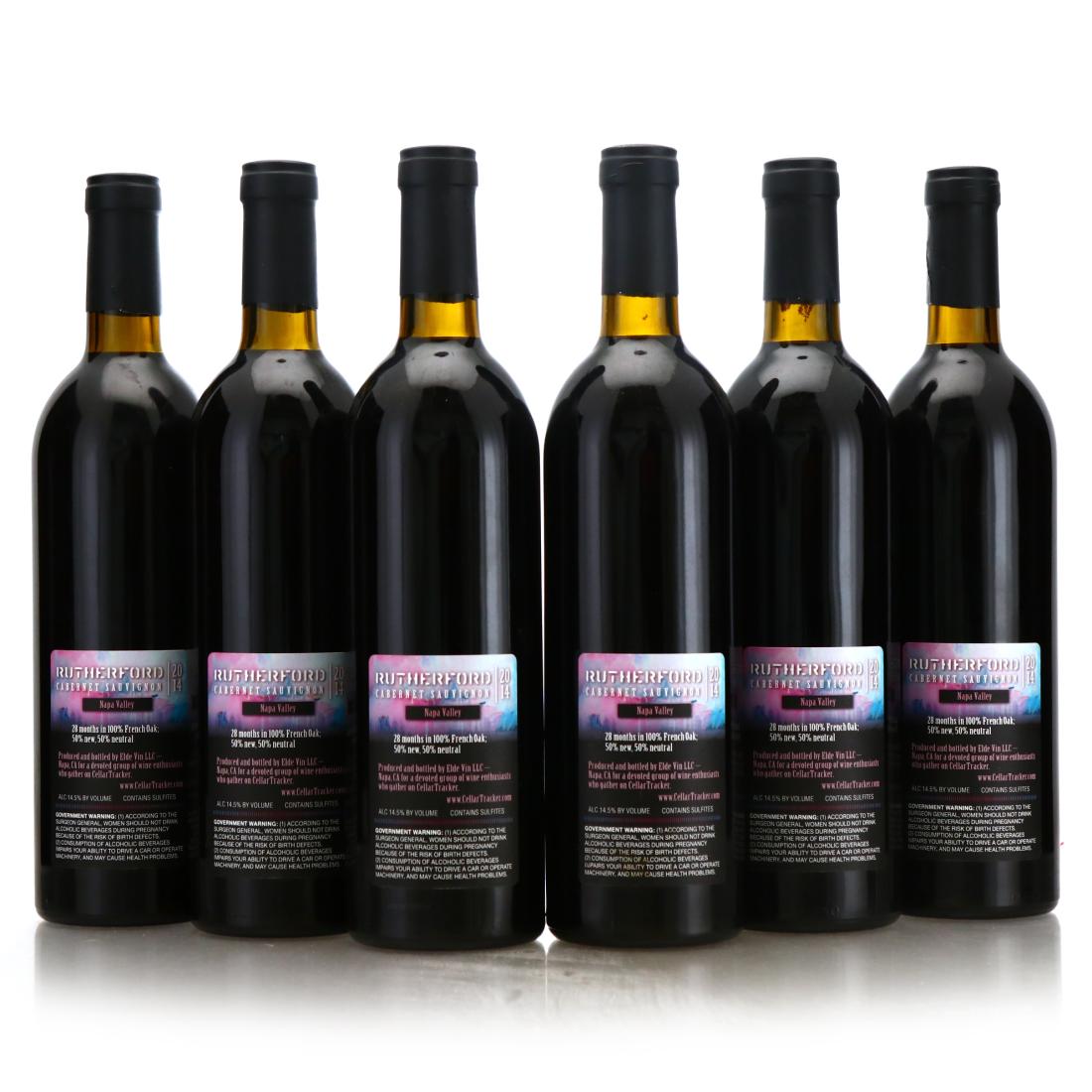 Image for Cellartracker Elde Vin LLC Cabernet Sauvignon 2014 Rutherford, Napa Valley