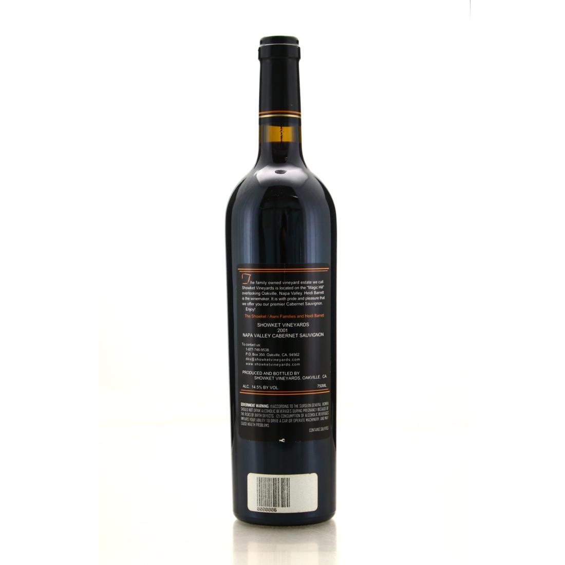 Image for Showket Vineyards Cabernet Sauvignon 2001 Napa Valley