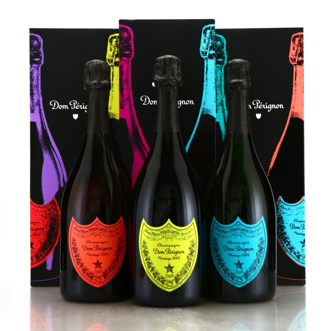 Image for Dom Pérignon Vintage 2002 Champagne / Andy Warhol Editions x 3