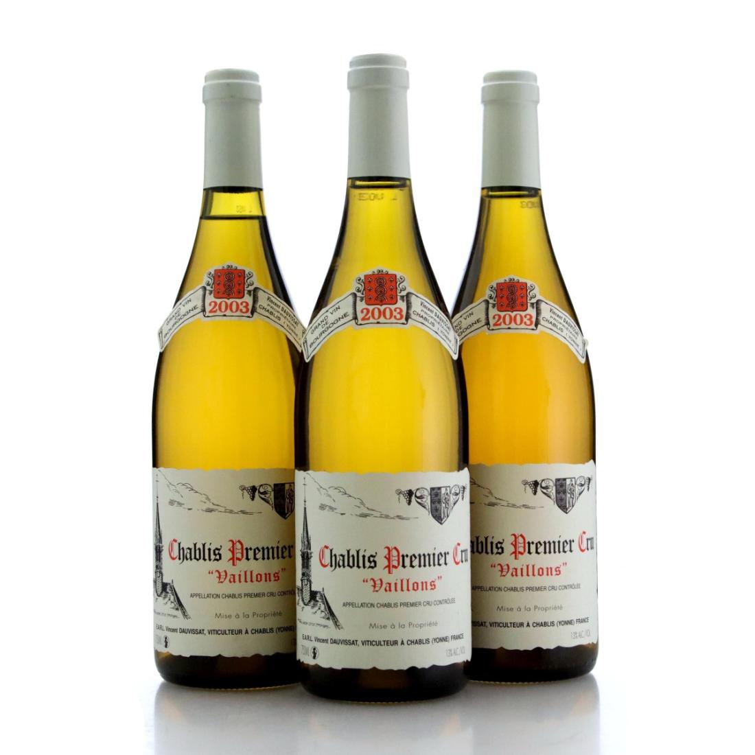 Image for Vincent Dauvissat Vaillons 2003 x 3