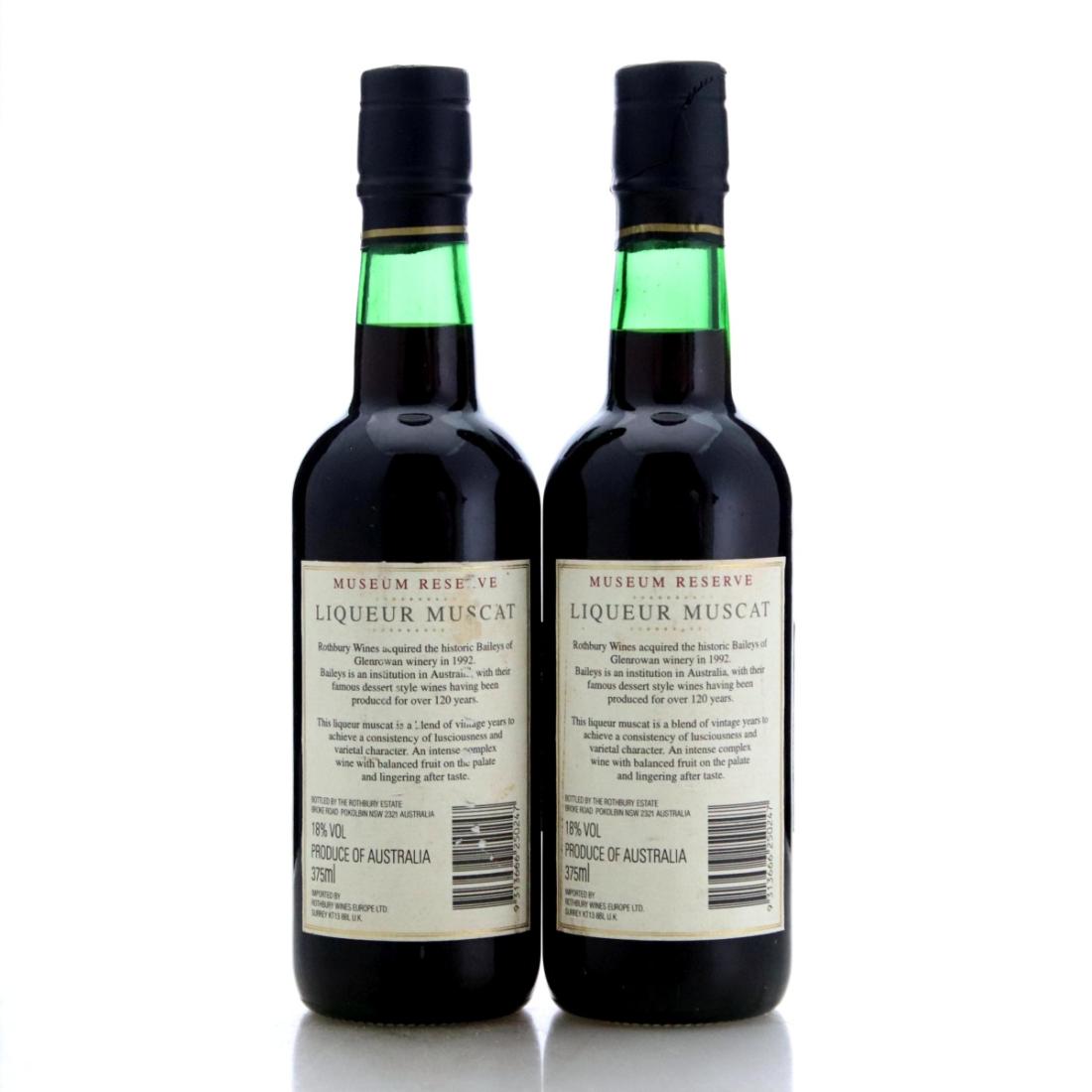Image for Rothbury Museum Reserve Liqueur Muscat x 2 / half-bottle